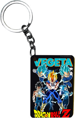 PurpleBees Dra-gon Ball Z Rectangle Shape Keychain - Stylish Accessory for Anime Fans Key Chain