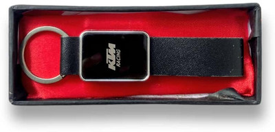 EAZ Premium Metal & Leather Key Ring | Stylish Keychain for Bike & Car Users Key Chain