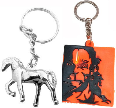 Meeko.com Running Horse with Hanuman Key chain Key Chain