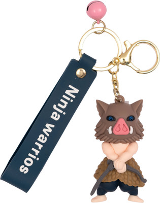 RainSound PVC Anime Demon Slayer Hasibira Inosuke 3D Key Chain