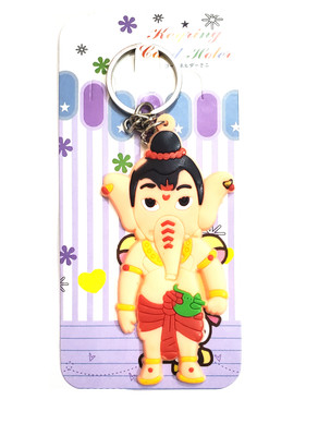 ShopTalk Bal Ganesha PVC Rubber Key Chain