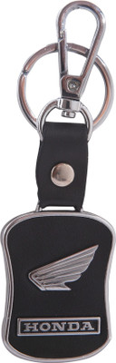 GIKH KeyChain_NCC167 Honda Leather Metal Locking Key Chain