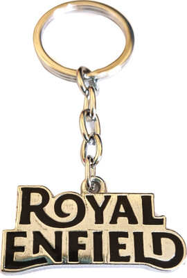 ROYAL ENFIELD Word Design black Metal Key Chain
