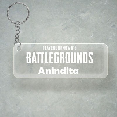 SY Gifts PUBG Design With Anindita Name Key Chain