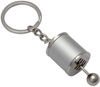 GIKH KeyChain_6Speed Gear Box Chrome Six-speed Manual Shift Lever Key Chain