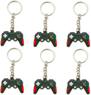 Kashcarts 6 Pieces 3D Gaming Controller Key Chain