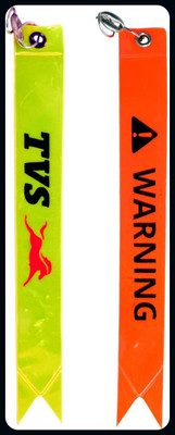 Meeko.com Warning tag Fluorescent Reflector for bike-A Key Chain