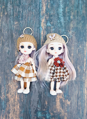 shinde exports gorgeous and cute doll keychain pack of 2 Key Chain