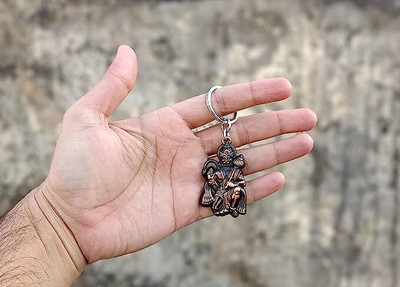 gtrp Hindu Lord Bajrangbali Hanuman idol Monkey God Copper Key Chain Key Chain