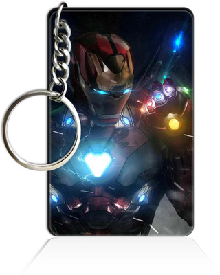 Party Gift Printed Wooden Rectangle Hero key ring Keychain PGRQ255KY (8) Key Chain