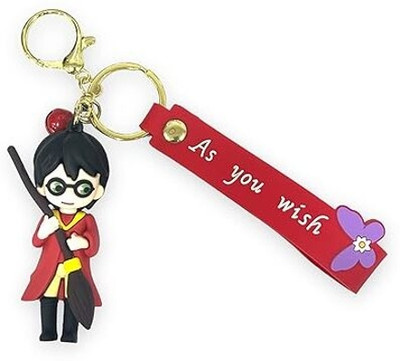 GKM Harry Potter with Nimbus stick premium quality keychain with hook Key Chain