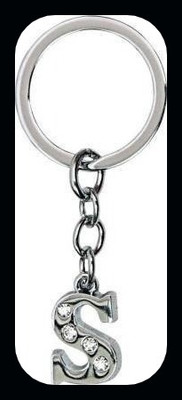 Meeko.com ALPHABET S LETTER FOR BIKE /CAR/BAG/PURSE /MEN /WOMEN IN ROYAL LOOK 1-KC Key Chain