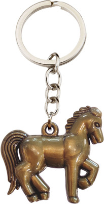 BLESSINGS Horse Bronze Effect Plastic Key Chain