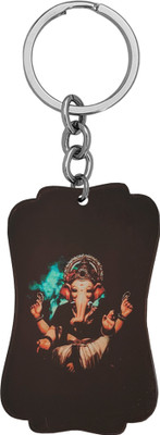 M Men Style Riligious Lord Shri Ganesh Polymer Keychain SkeyP28 Key Chain