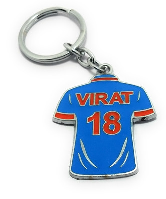 High Choice Virat Kohli Blue Cricket Jersey Metal | Virat 18 Cricket Key Chain