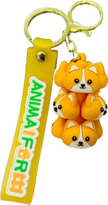 BBG NEW_Cute Fox pvc 3D high quality keychain for girls Key Chain