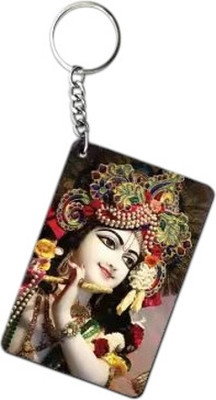 dk printing N-jai shree krishna printed woodan keychain Key Chain