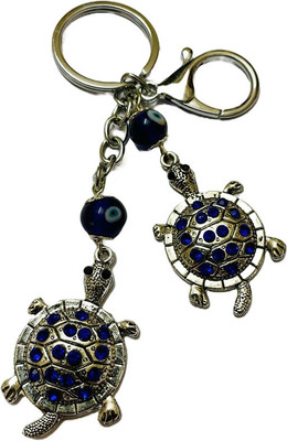 BBG NEW_Good Luck Evil Eye Turtle Najar Battu keychain with hook Key Chain
