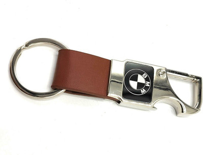 MISMIL Jdp Novelty Metal Leather Opner Keychain for BMW Car Brown Colour Key Chain Key Chain