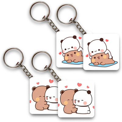 FGHIT Set of 4 - Dudu Bubu Key Chain Key Chain