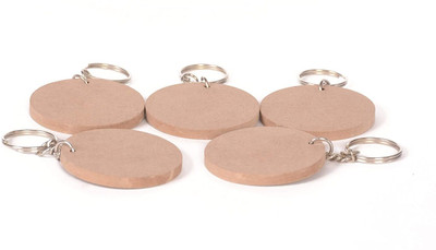 kd retail MDF KeyChains Activity Decoupage Art & Craft Circle Set of 20 (2 inch X 2 inch) Key Chain