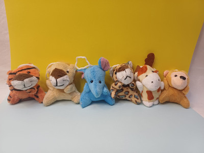 FRONTEX Fun Animal Toy Keychain/ Bag hangings| Pack of 6 | 6 Different Toys Key Chain