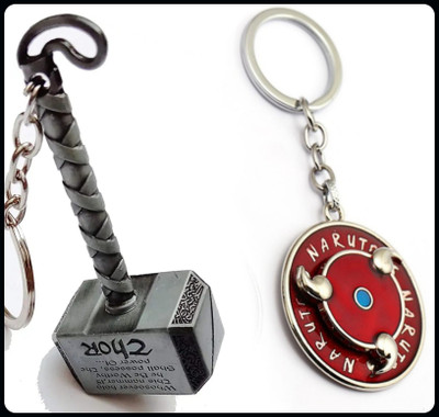 gtrp Keychain-Combo of Thor hammer & Naruto Rotating -New1193 Key Chain