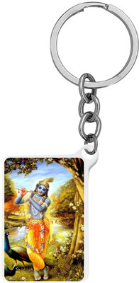 Sullery Religious Lord Shri Krishna Keyring Keychain Yellow SulleryKey2025230 Key Chain