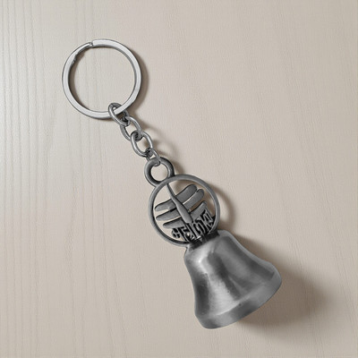 The Men Gift Mahakal Bel Metal Grey Keychain Lord Shiva Trishul Damru Key Ring ShivKey2025513 Key Chain