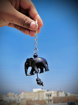 ANAWARIYAS Ebony wood elephant-34 Key Chain