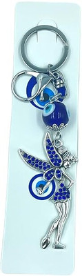 GKM Stylish Evil Eye Dancing Girl theme keychain with hook for men & woman Key Chain