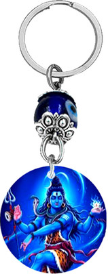 AFH Lord Shiv Shambo Natraj Acrylic Evil Eye Keychain for Men and Women Key Chain