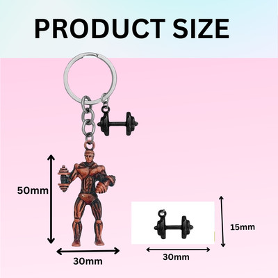 Shiv Jagdamba Fitness Gym Keychain Bodybuilder Motivational Workout Keychain SKeyCom202492 Key Chain