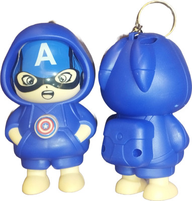 Wonderwhimzy Toy Face Changing keychain Captain America Key Chain