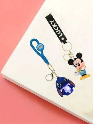 Shine N Sober Taylor Swift Silicon & Cute Mickey Mouse Keychain (Pack of 2) Key Chain