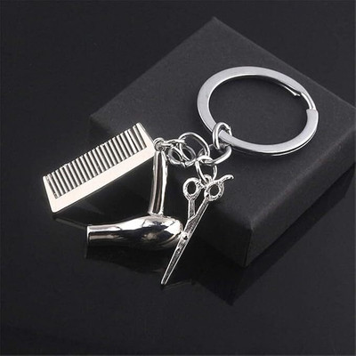 PsProducts Barber Set Keychain and Keyring for Car Bike Home Office Key chains Key Chain Key Chain