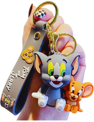 Keychain gallery Tom and Jerry 3D Cute Tom and Jerry Couple Keychain for kids Cartoon Keychain Key Chain