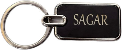 Giftorious Metal Keychain Engraved with Name / Message ( Both Side ), Personalised Keyring Key Chain