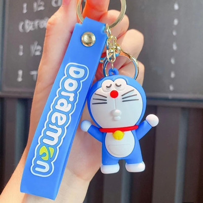 WHITE POPCORN Cute Doraemon 3D Keychain | Strap Charm & Hook | Key Chain