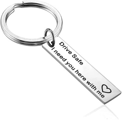 Myurawells Drive Safe I Need You Here With Me Valentines Day Gift Key Chain