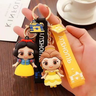 gtrp key Chain-Cute 3D Princess Keychain With Charm(Pack Of 2) Key Chain Key Chain