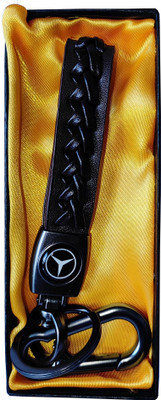 GKCH keychain-Stylish Leather Stripe MERCEDES Key Chain