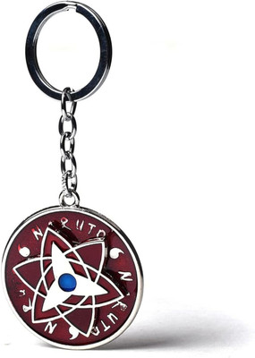 SHRI JI Anime Eye Of Sharingan Uchiha Revolving Metal Keychain Key Chain