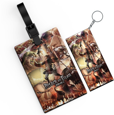Morons D2 - Attack On Titan Luggage Tag And Key Chain