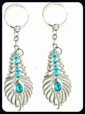 Meeko.com Combo of Peacock Feather keychain & Best quality keychain-A Key Chain