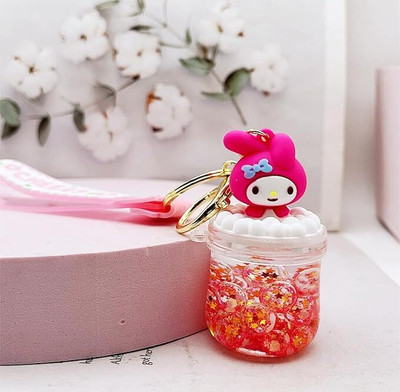 MG Tranding Cartoon Liquid Keychain Pendant For Bag, Car Key Hanging Cute Charm Key Chain