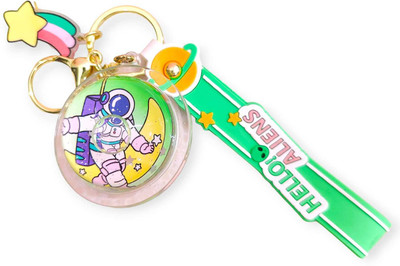 AMANVANI 3D Space Silicon Keychains For Girls Boys, Space Keychain Birthday Return Gifts Key Chain