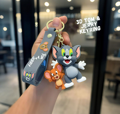 cutieclicks Tom & Jerry anime Character Keychain Set Key Chain