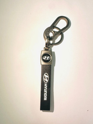 SHRI JI High quality Leather Patti Hyundai Keyring with hook Key Chain