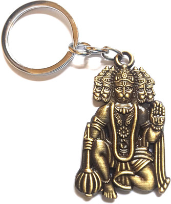 MISMIL double side Panchmukhi Hanuman Keyring Keychains For Bike Car Home Office Key Chain